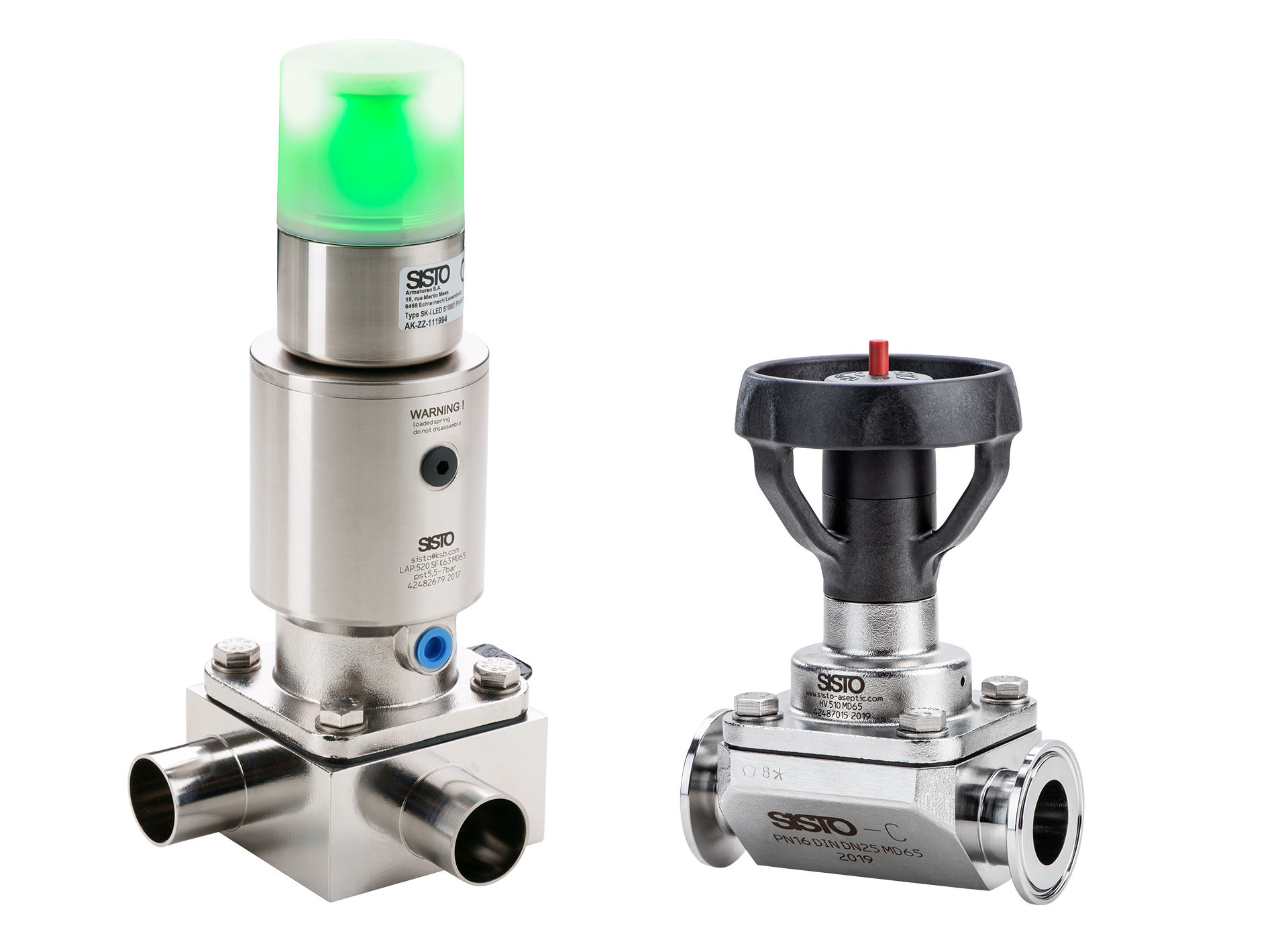 sisto diaphragm valves